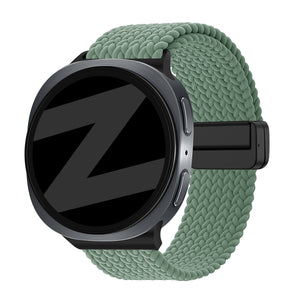 Bandz Samsung Galaxy Watch 8 - 44mm Magnetic Braided Strap (Viridian)
