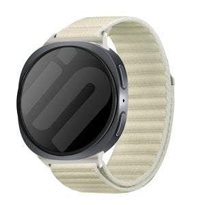 Correa nylon Wave Samsung Galaxy Watch 8 Classic (blanco estrella)