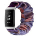 Correa scrunchie Fitbit Charge 4 (mezcla azul rosa)