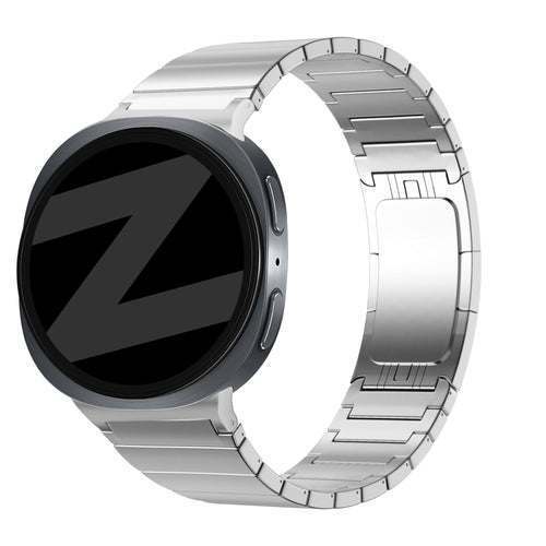 Bandz Correa titanio 'One Bead' Samsung Galaxy Watch 8 Classic (plateado)