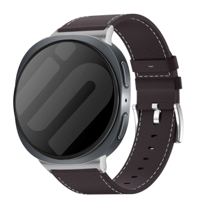 Correa cuero granulado Samsung Galaxy Watch 8 Classic (cafe marrón)