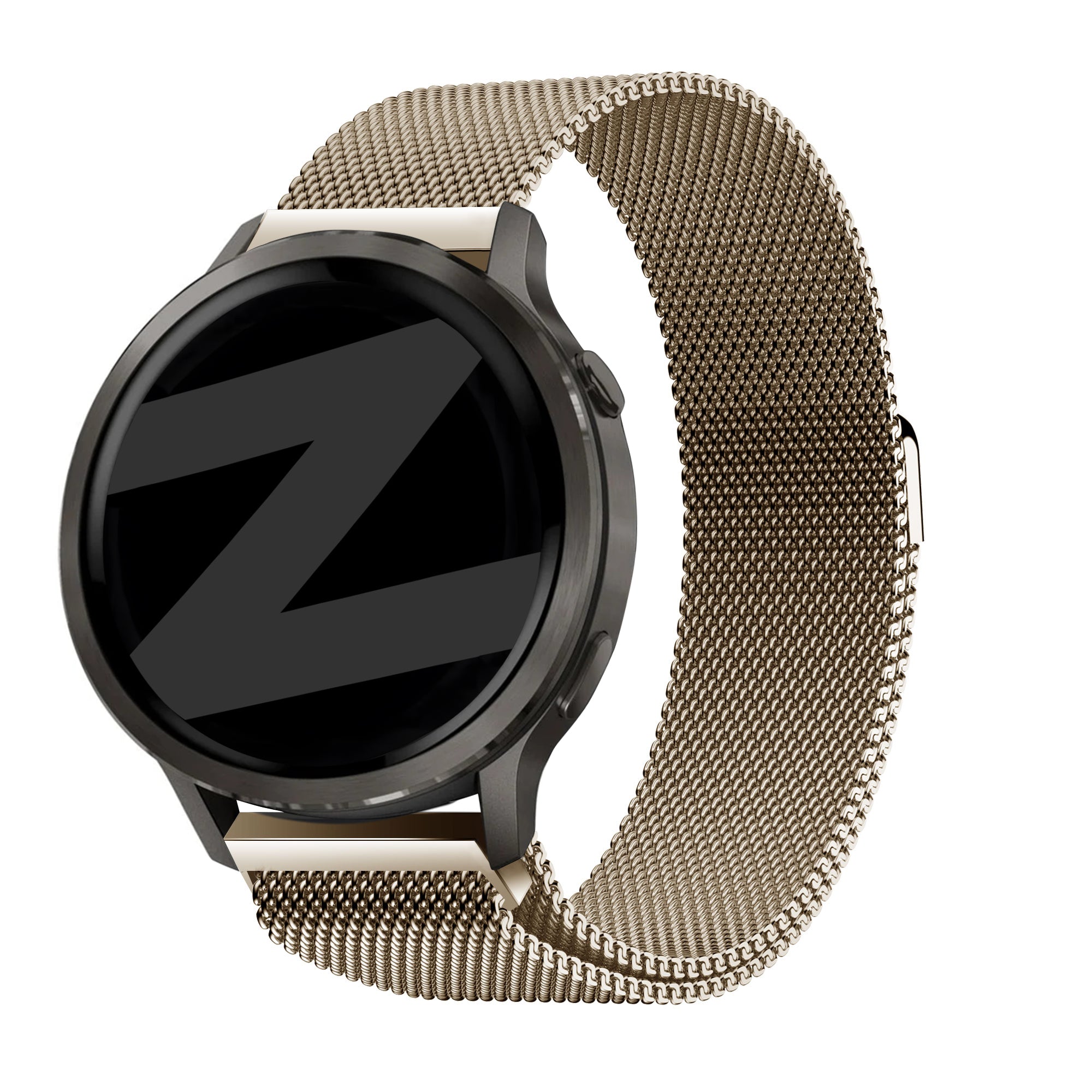 Bandz Garmin Forerunner 255s Milanese Loop Strap (Vintage Gold)
