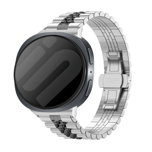 Correa acero Jubilee Samsung Galaxy Watch 8 Classic (plateado/negro)