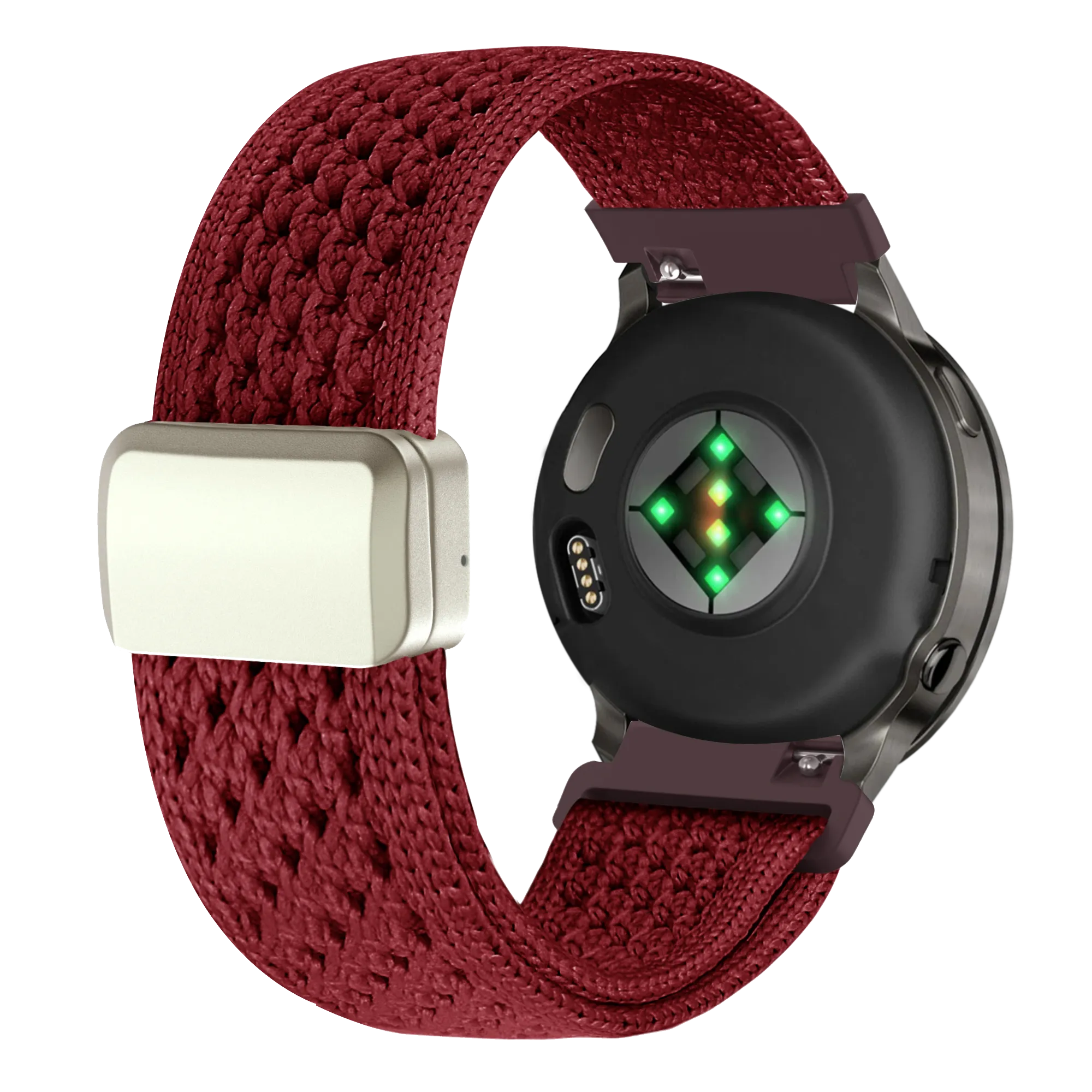 Bandz Correa nylon vintage Garmin Bounce 2 (rojo vino)