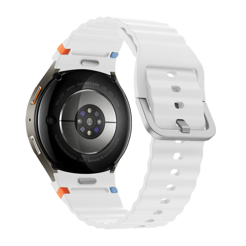 Bandz Samsung Galaxy Watch 5 Pro Wave Strap 'Easy Fit' (White)
