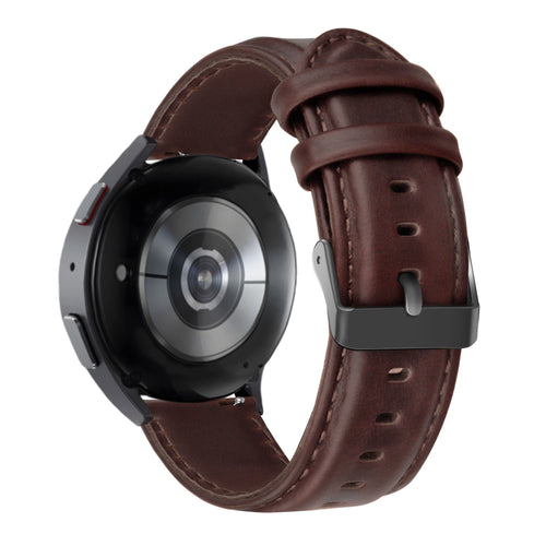 Bandz Correa cuero 'Clásico' Huawei Watch GT 5 Pro 46mm (marrón oscuro)