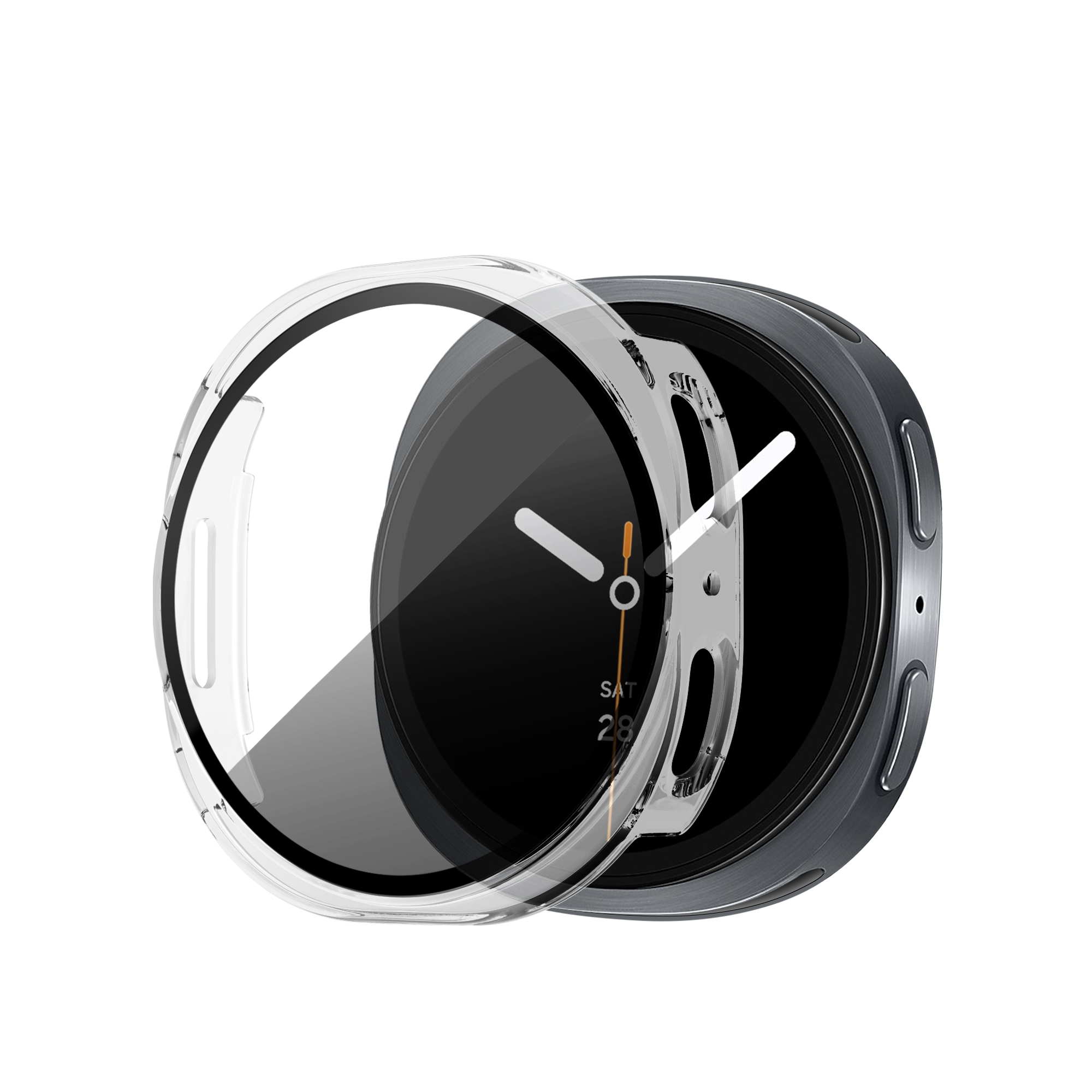 Bandz Funda PC con vidrio Samsung Galaxy Watch 8 - 44mm (transparente)