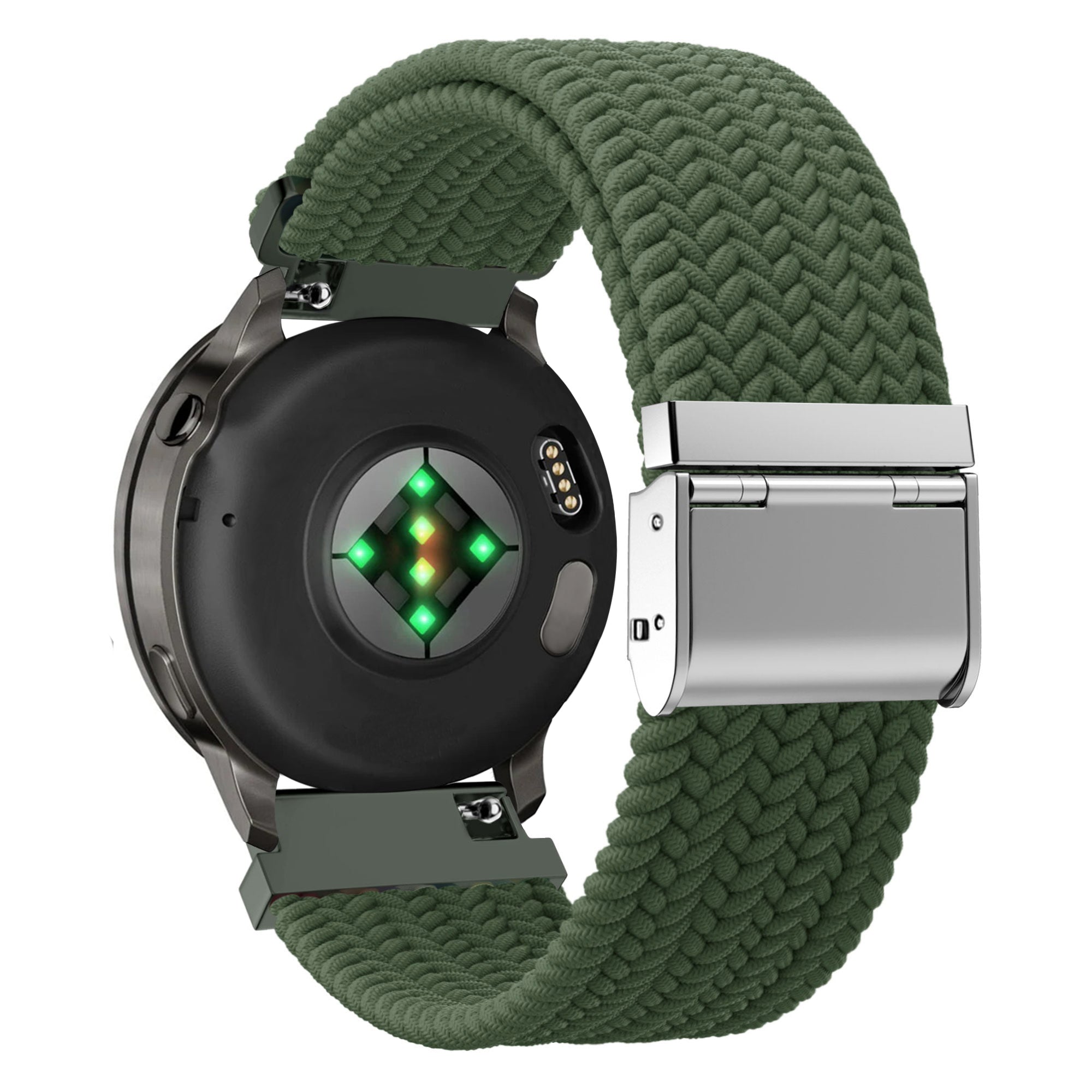 Bandz Correa nylon tejida Garmin D2 Air X15 (verde oliva)