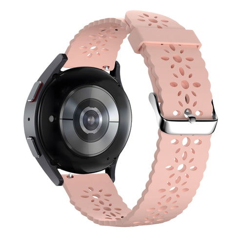 Bandz Pebble Round 2 - 20mm Patterned Silicone Strap (Pink)