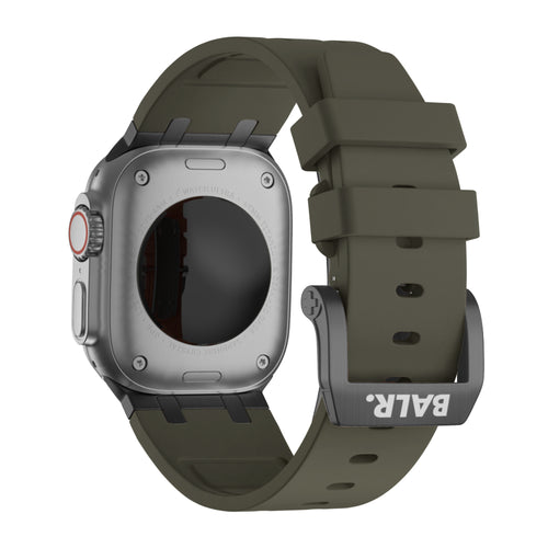 BALR. Apple Watch Ultra Liquid Silicone Strap (Brown/Black)