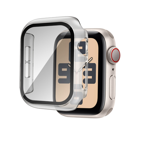 Bandz Funda PC con vidrio Apple Watch 10/11 (transparente)