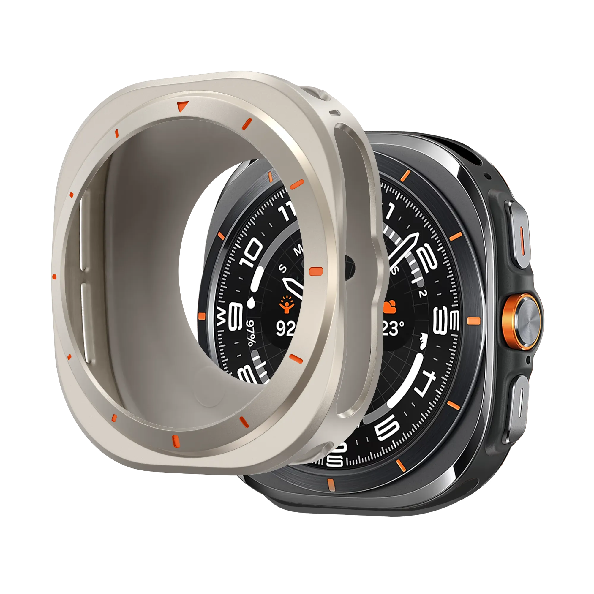 Bandz Funda metalica Samsung Galaxy Watch Ultra (titanio)