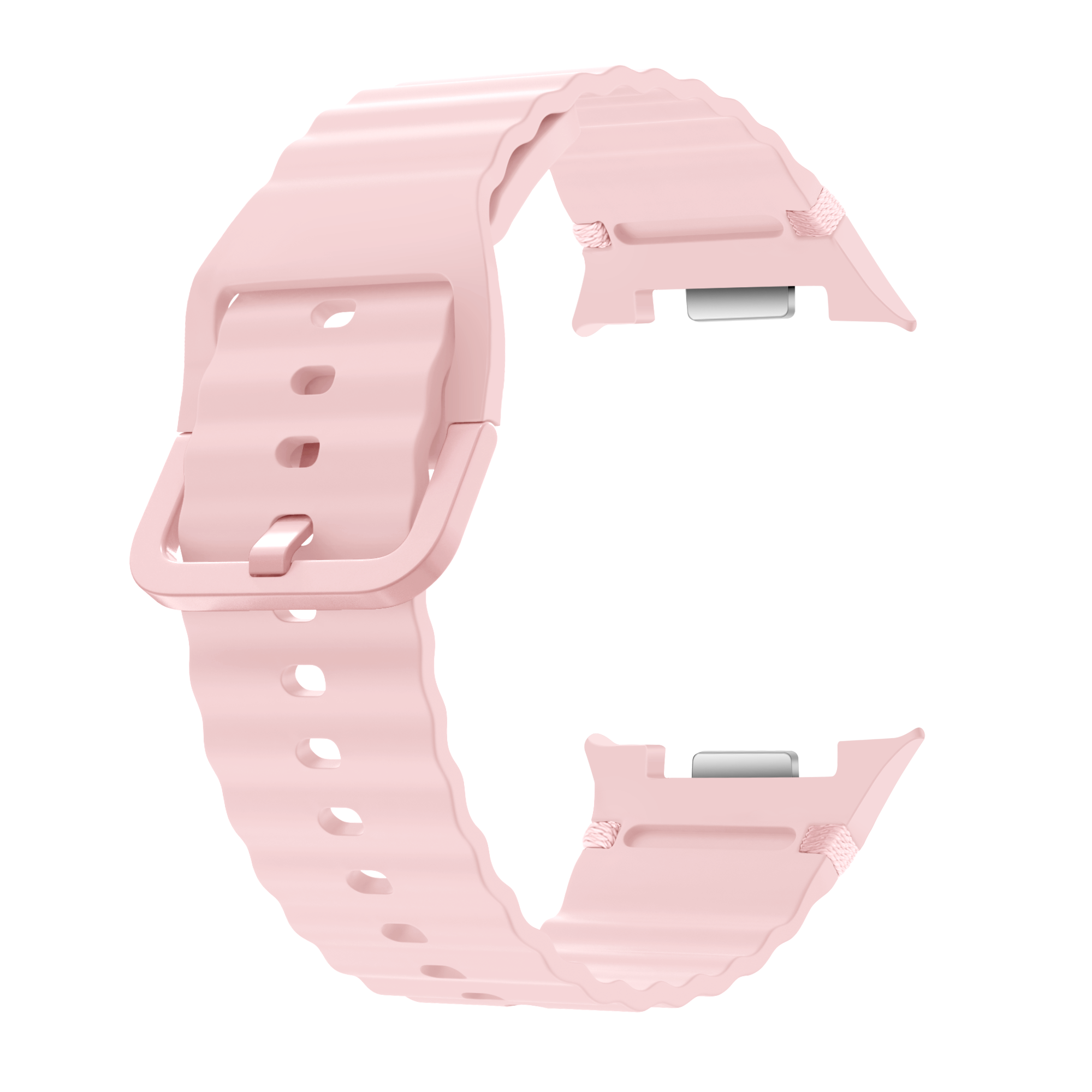 Samsung Galaxy Watch 8 - 40mm Wave Silicone Strap (Pink)