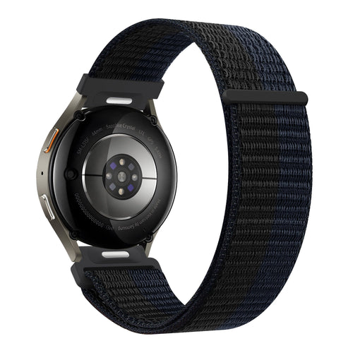 Bandz Correa nylon 'Easy fit' Amazfit Balance 2 (negro/azul)