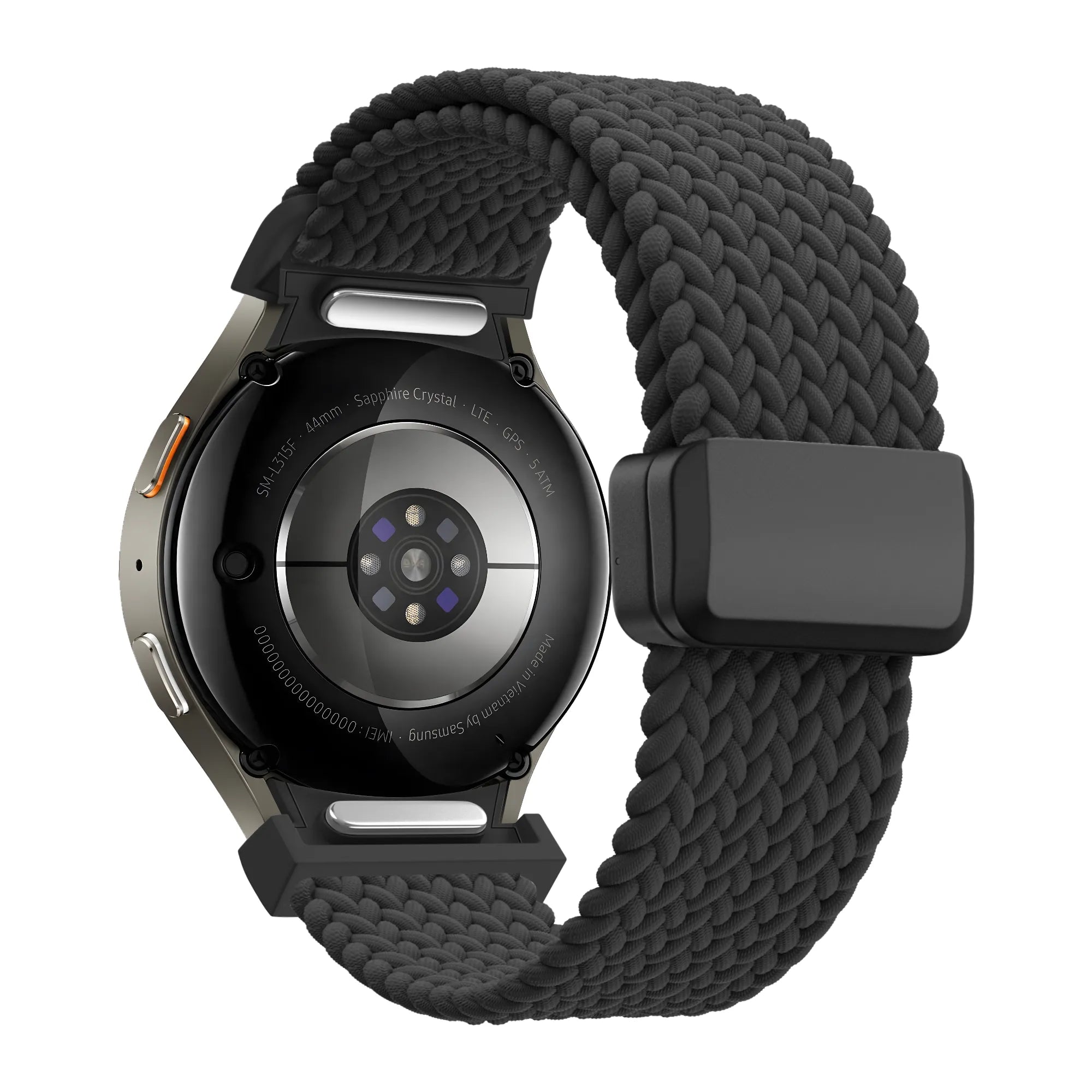 Bandz Correa tejida 'Easy Fit' Samsung Galaxy Watch 5 - 44mm (negro)