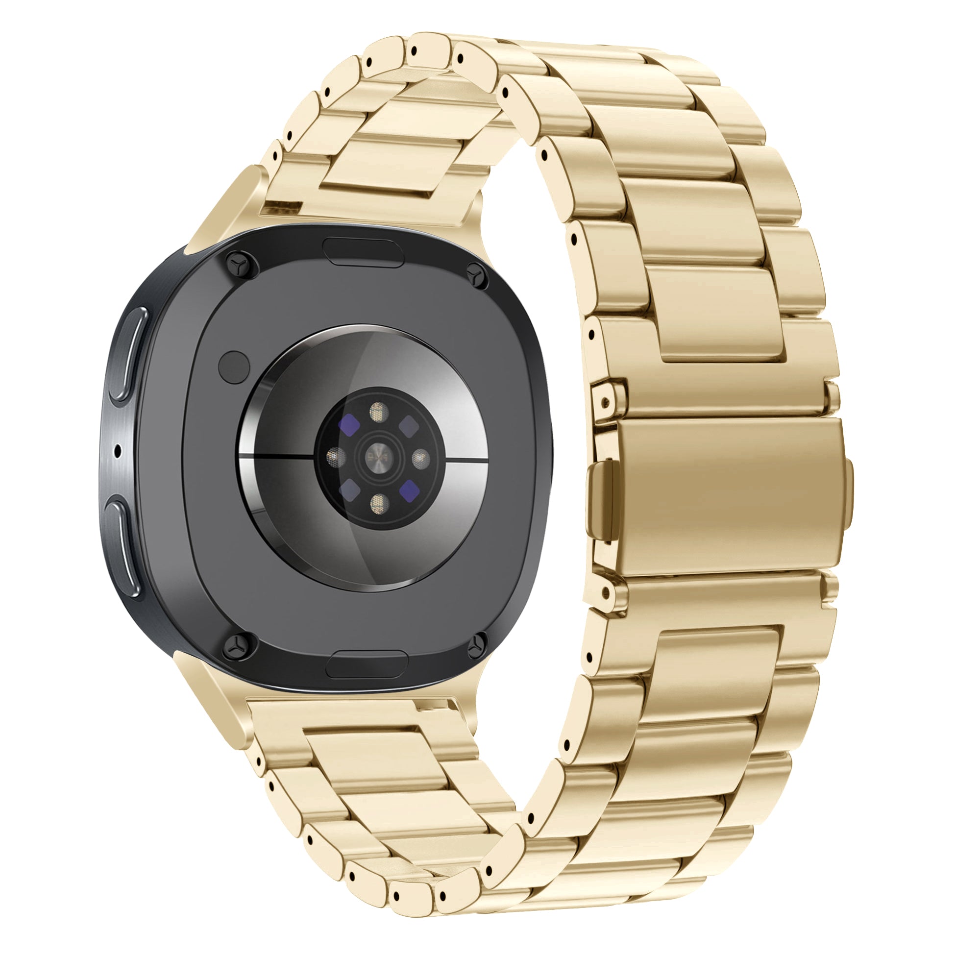 Bandz Samsung Galaxy Watch 8 - 44mm Steel Strap 'Classic' (Retro Gold)