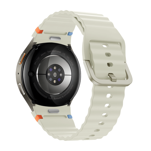 Bandz Correa Wave 'Easy Fit' Samsung Galaxy Watch 4 Classic 42mm (blanco estrella)