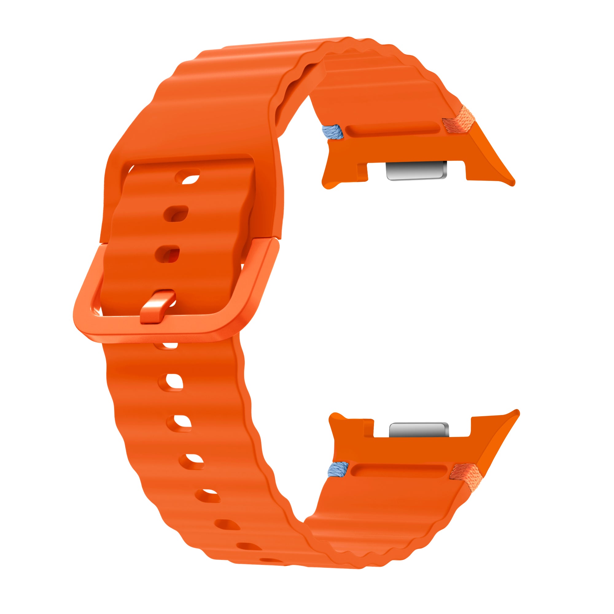Samsung Galaxy Watch 8 Classic Wave Silicone Strap (Orange)