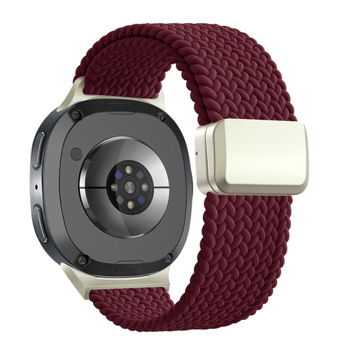 Bandz Correa trenzada magnética Samsung Galaxy Watch 8 Classic (bordeos)