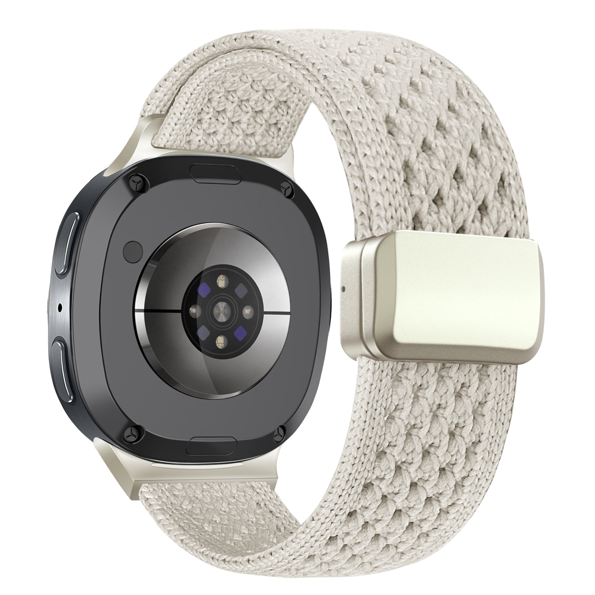 Bandz Correa nylon Vintage Samsung Galaxy Watch 8 - 40mm (blanco estrella)