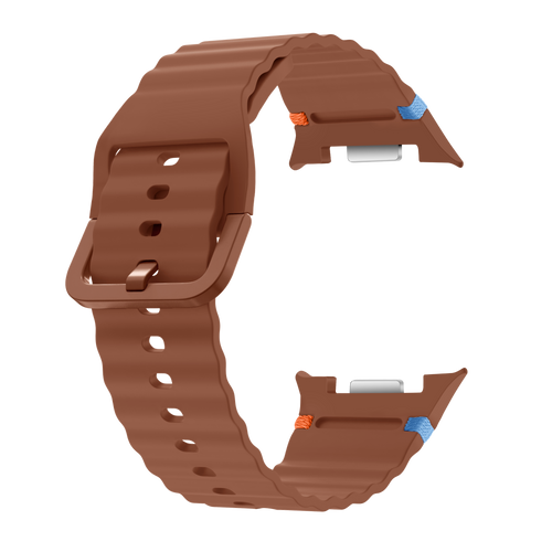 Samsung Galaxy Watch 8 - 40mm Wave Silicone Strap (Brown)
