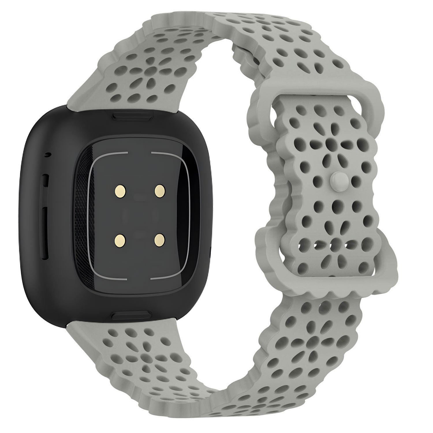 Correa silicona con patrón Fitbit Sense (gris)