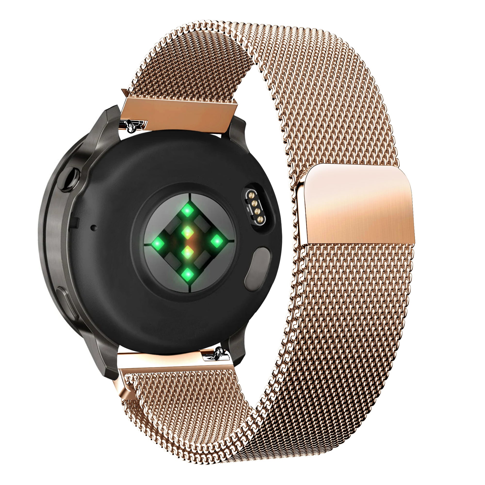 Bandz Garmin Forerunner 255s Milanese Loop Strap (Rose Gold)