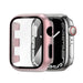 Funda rígida con vidrio Apple Watch (rosa)