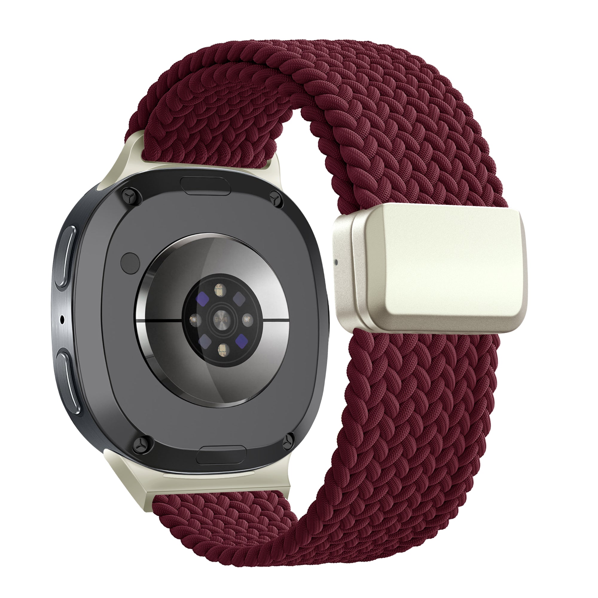 Bandz Samsung Galaxy Watch 8 - 40mm Magnetic Braided Strap (Wine Red)