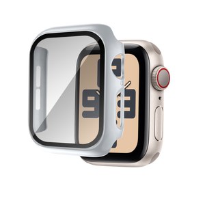 Bandz Funda PC con vidrio Apple Watch 10/11 (plateado)
