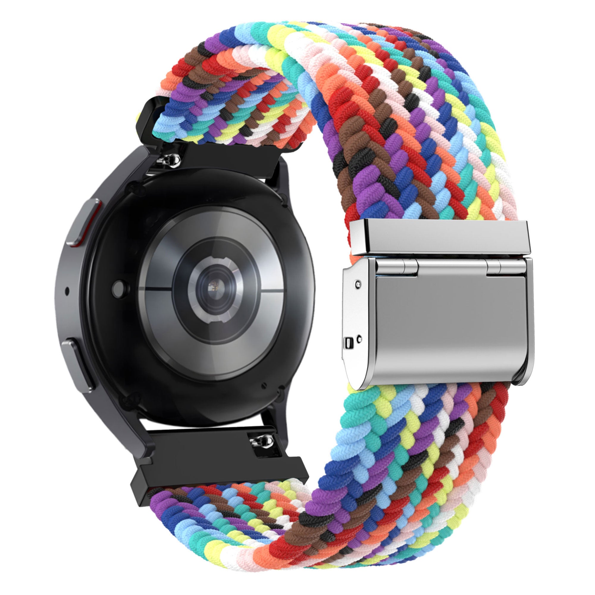 Bandz Correa nylon trenzada Garmin Vivomove Trend (arcoiris)