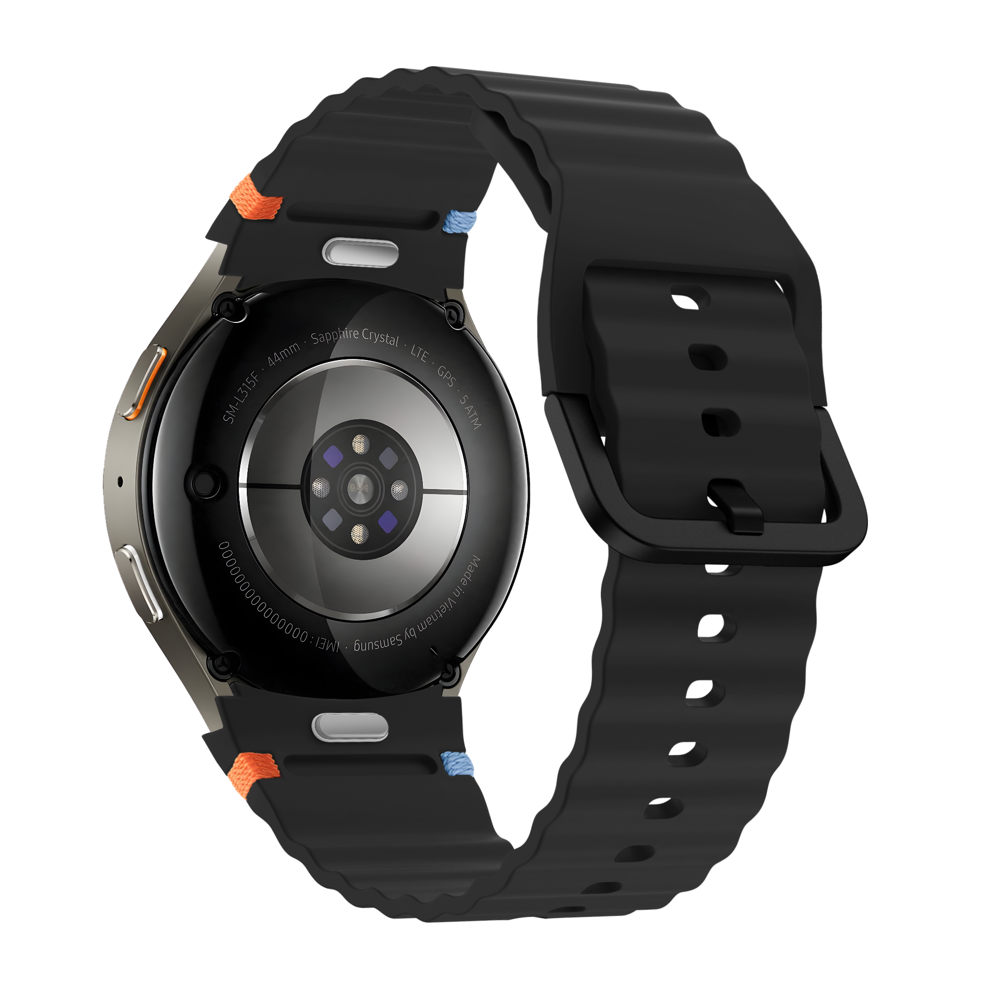 Bandz Samsung Galaxy Watch 6 Classic - 47mm Wave Strap 'Easy Fit' (Black)