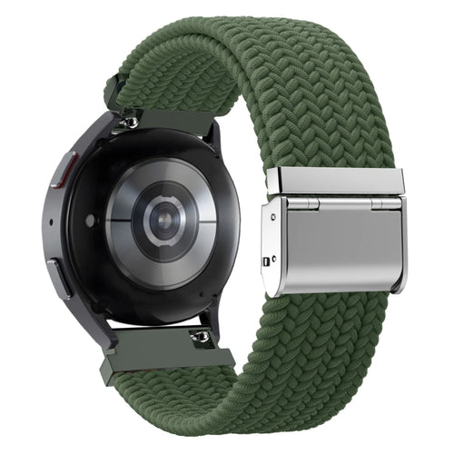 Bandz Correa nylon tejida Oppo Watch X2 (oliva verde)