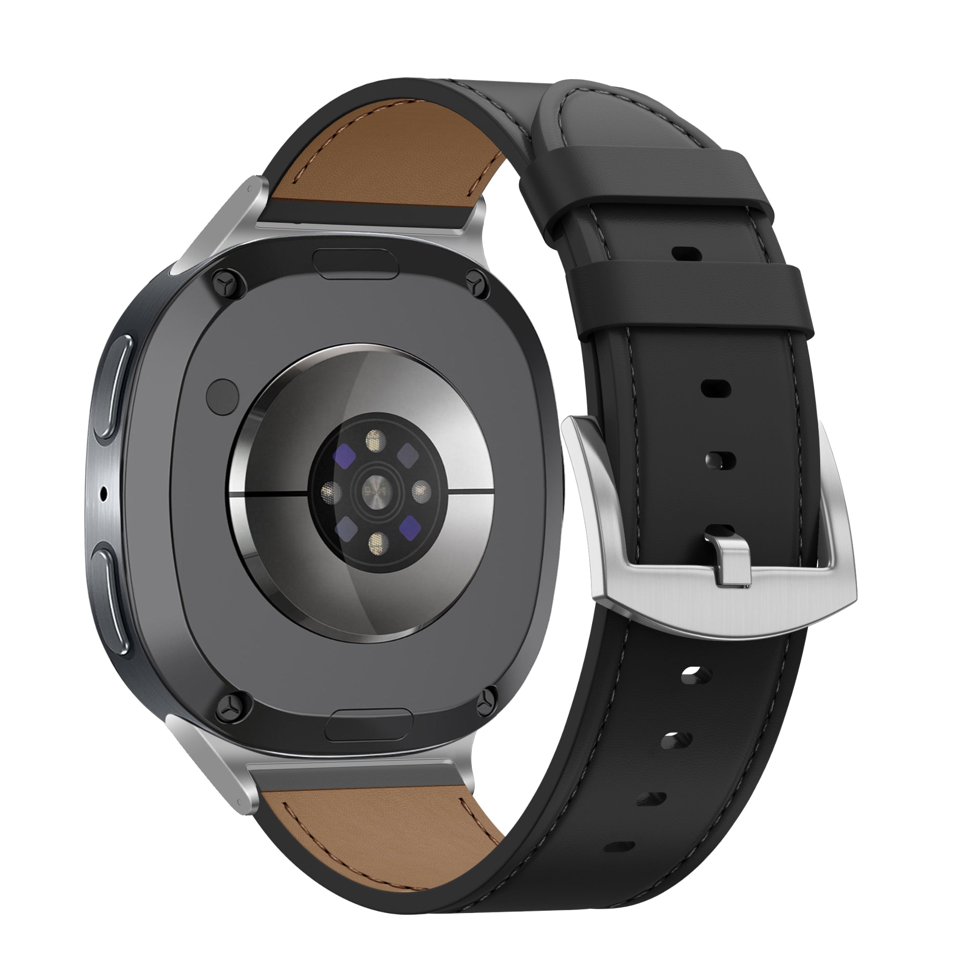 Bandz Samsung Galaxy Watch 8 - 44mm Leather Strap 'Classic' (Black)