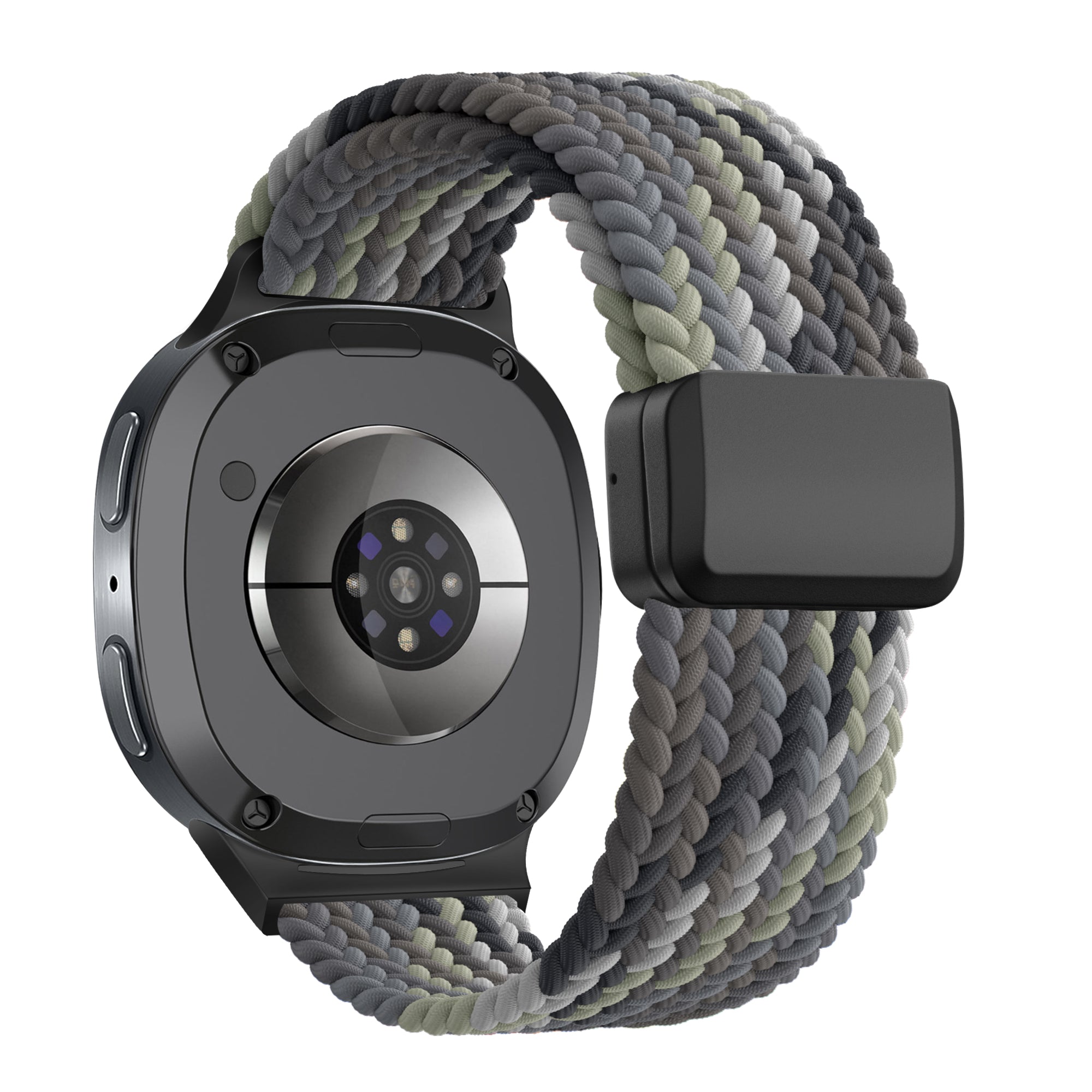 Bandz Correa trenzada magnética Samsung Galaxy Watch 8 Classic (mandala negro)