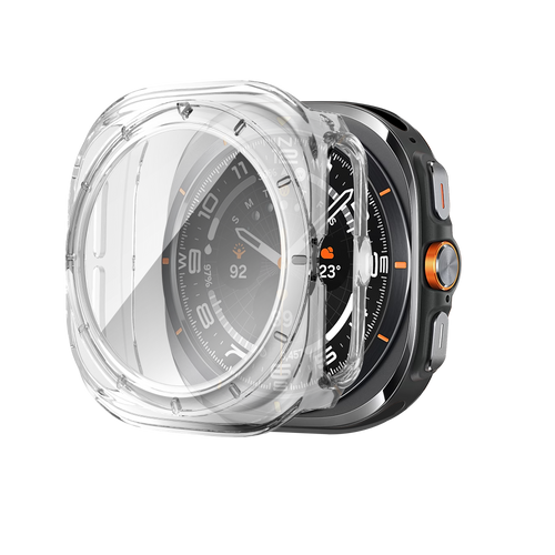 Bandz Samsung Galaxy Watch Ultra PC Case with Glass (Transparent)