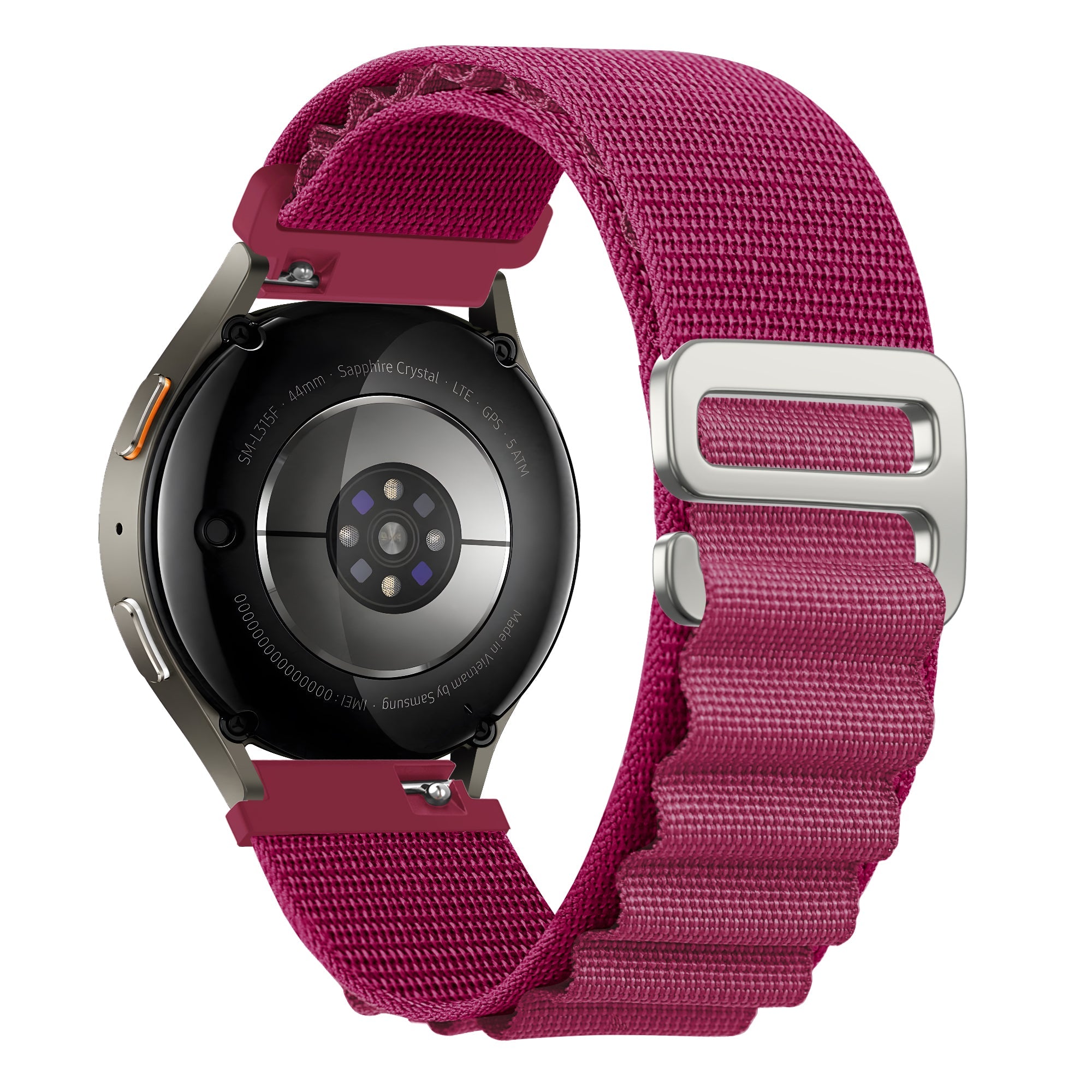 Bandz Amazfit Bip 3 (Pro) Alpine Nylon Strap (Rose-Red)