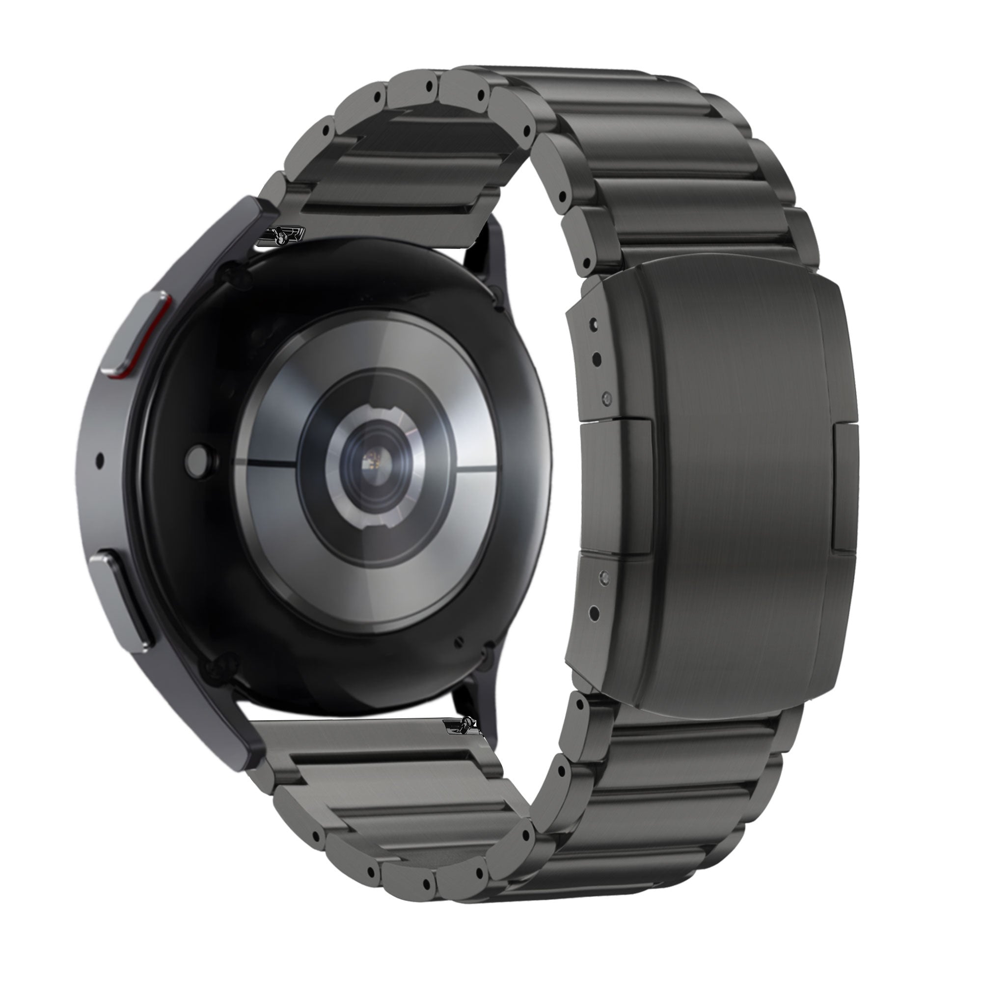 Bandz Garmin Vivoactive 4 Titanium Link Strap (Black)