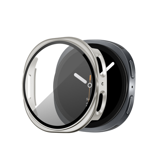 Bandz Funda PC con vidrio Samsung Galaxy Watch 8 - 40mm (blanco estrella)