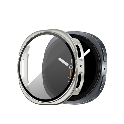 Bandz Funda PC con vidrio Samsung Galaxy Watch 8 - 40mm (blanco estrella)