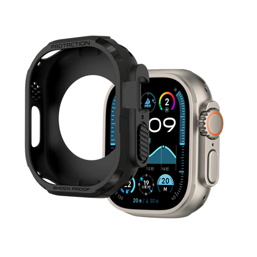 Bandz Funda TPU robusta Apple Watch Ultra - 49mm (negro)