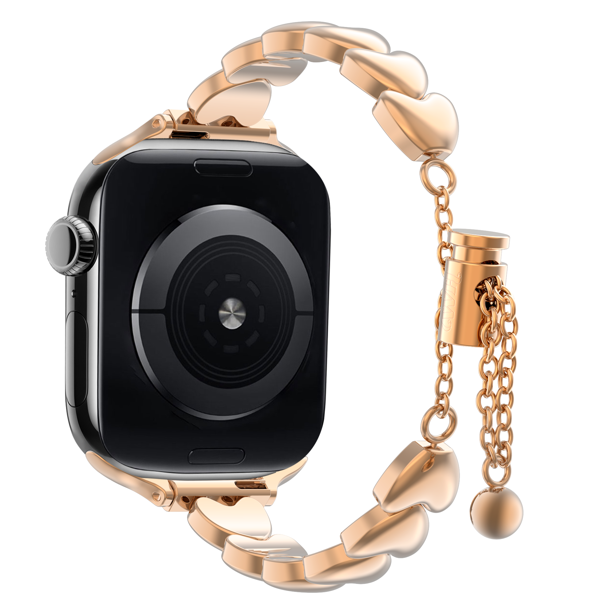 xoxo Wildhearts Correa acero 'hearts' Apple Watch (oro rosado)