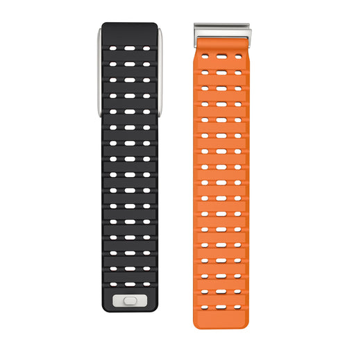 Correa silicona magnética compatible con Whoop 5.0 (negro/naranja)
