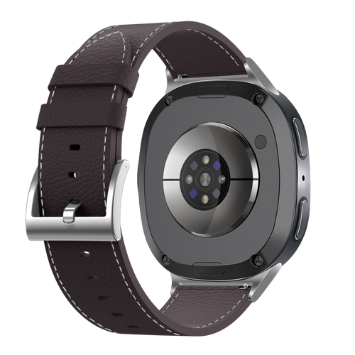 Correa cuero granulado Samsung Galaxy Watch 8 Classic (cafe marrón)