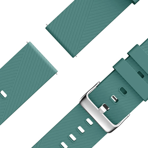 Bandz ICE Smart 2.0 Square 1.70 Silicone Strap 'Deluxe' (Pine Green)