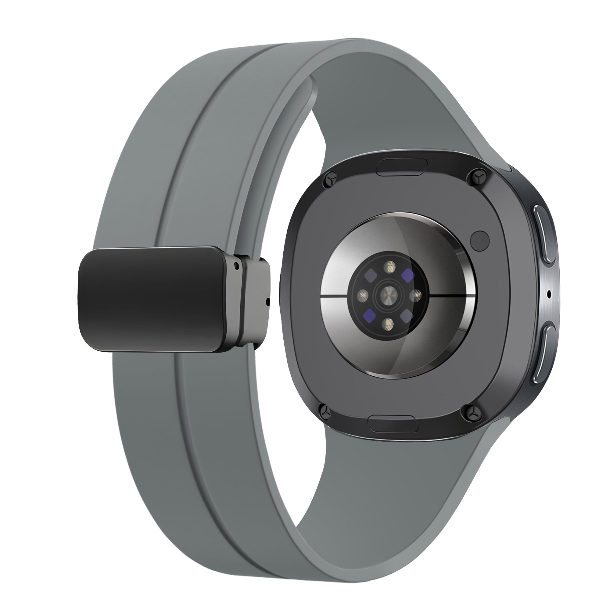 Correa silicona con hebilla Samsung Galaxy Watch 8 - 40mm (gris oscuro)