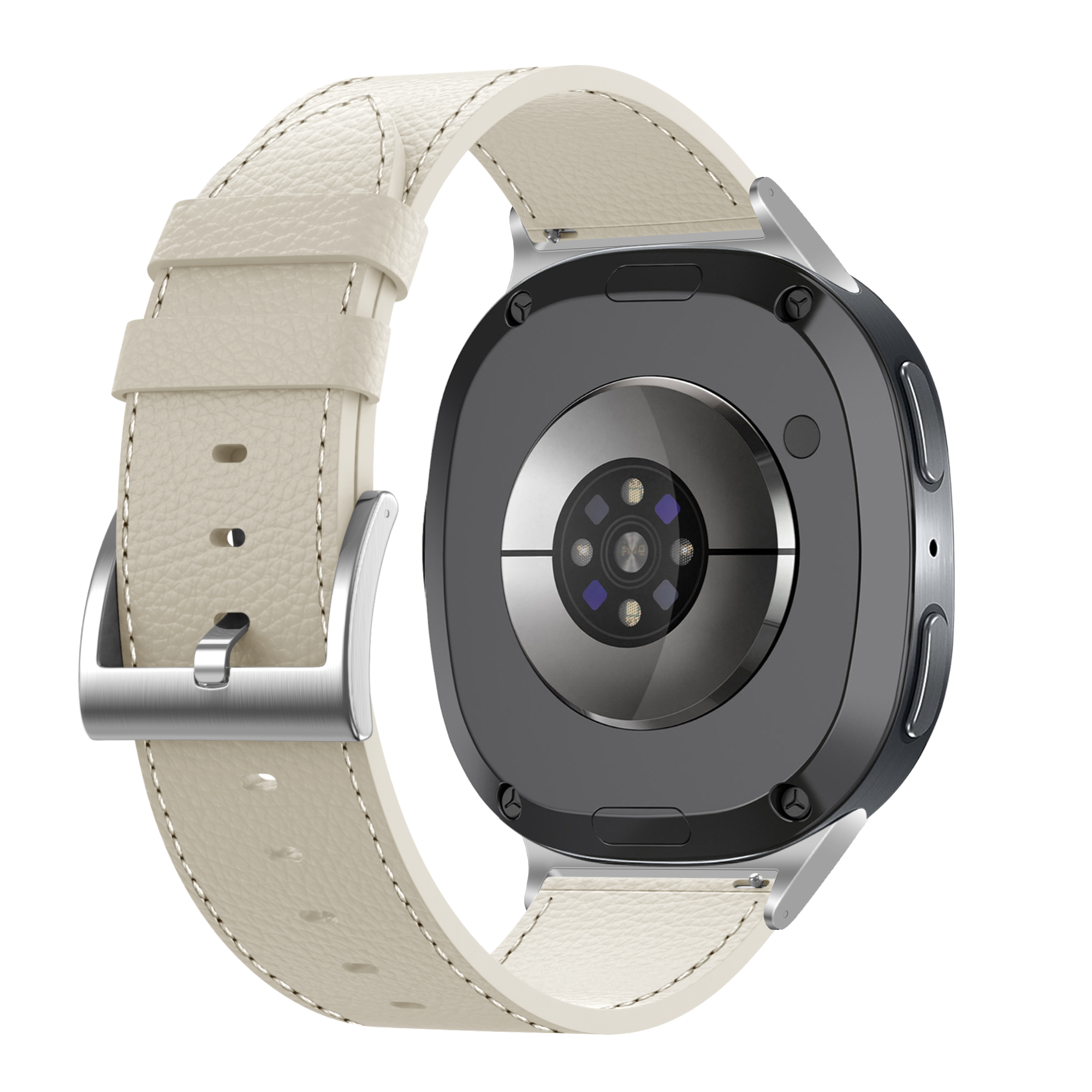 Correa cuero granulado Samsung Galaxy Watch 8 - 40mm (beige)