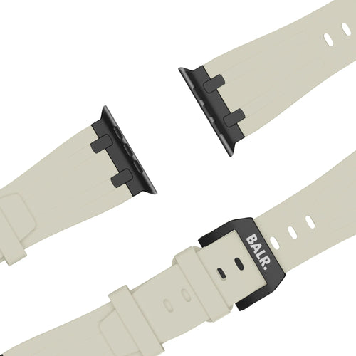 BALR. Apple Watch Ultra Liquid Silicone Strap (Beige/Black)