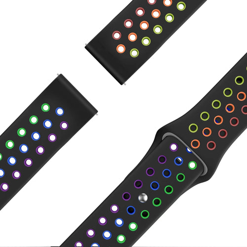 Bandz Levowatch Tiny Sport Strap 'Deluxe' (Black/Colourful)