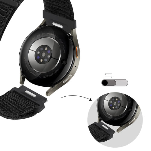 Bandz Oppo Watch X2 Nylon Strap 'Easy Fit' (Black)